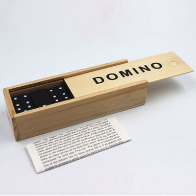 Gra podróżna 28 sztuk drewniane klocki domino wczesna edukacja