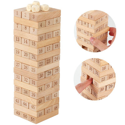 Cyfrowe 51 szt.Blog Building Blocks Dominos Jenga Blocks
