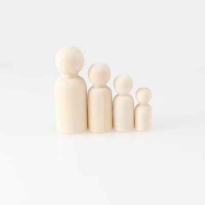 Craft 100 sztuk drewniane lalki kołkowe puste ISO9001 malowanie