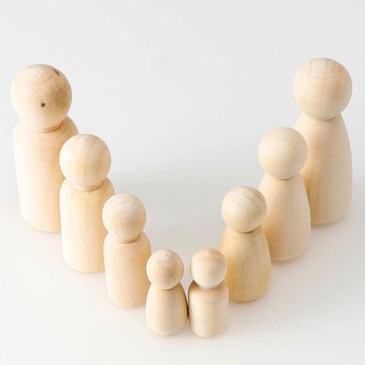 Craft 100 sztuk drewniane lalki kołkowe puste ISO9001 malowanie