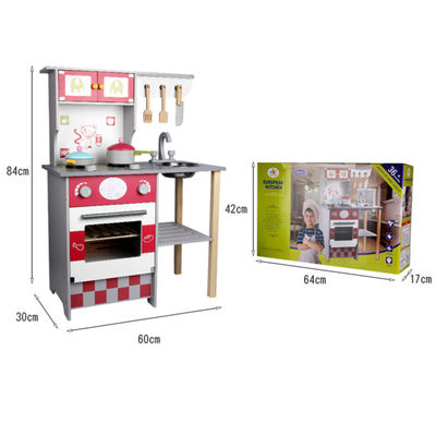 Dom 84cm Drewniane zestawy do odgrywania ról 60cm Puzzle Drewniane jedzenie do odgrywania ról