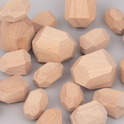 Montessori Nordic Wooden Stone Gra w układanie w stosy kreatywne drewniane zabawki