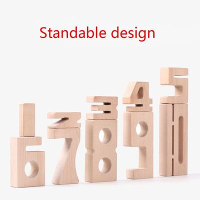 Balance Jenga Drewniane klocki numeryczne Zabawki 16 cm Drewniane klocki Jumbo