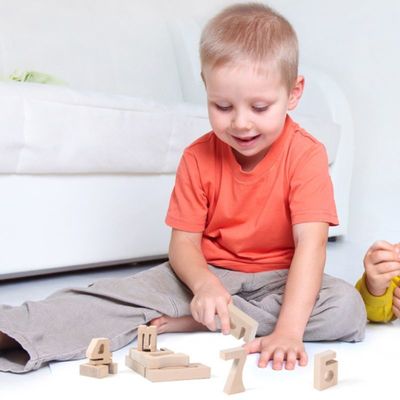 Balance Jenga Drewniane klocki numeryczne Zabawki 16 cm Drewniane klocki Jumbo