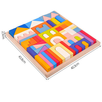 Montessori 2,5cm naturalne drewniane klocki dla małych dzieci