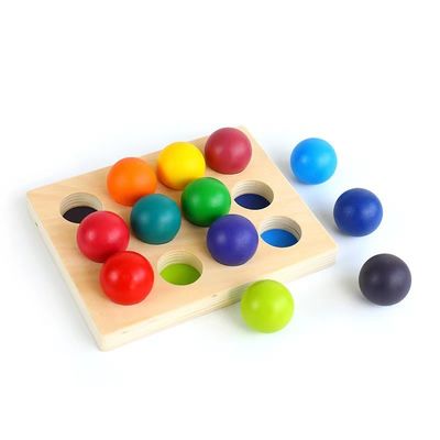 Baby 15cm Bridge Drewniane klocki do budowania zabawki Nesting Rainbow Block Set
