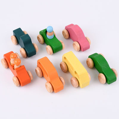 Baby 15cm Bridge Drewniane klocki do budowania zabawki Nesting Rainbow Block Set