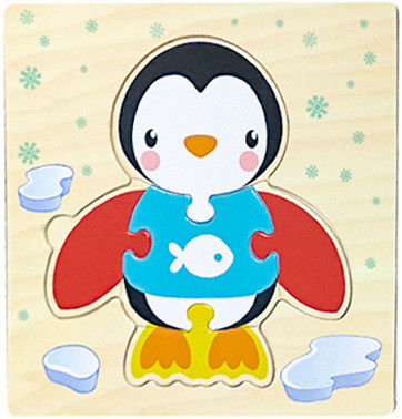 Gry Montessori Zabawki dla dzieci Zwierzęta ruch Dzieci Puzzle 3D Drewniane kreskówka Poznanie Puzzle Zabawka dopasowująca