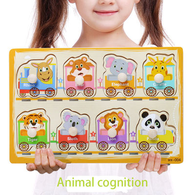 15cm ruch drogowy 3d drewniany blok Puzzle zabawki zestaw klocków Montessori