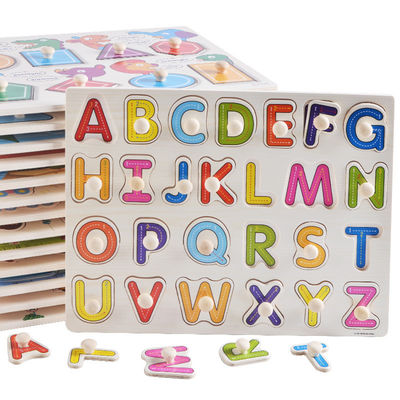 Unisex 15cm Drewniane puzzle ze zwierzętami Drewniane zabawki edukacyjne