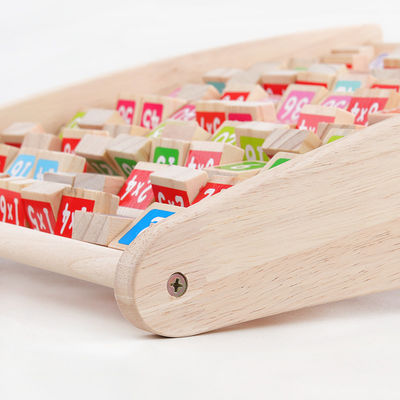 Nietoksyczne mnożenie tabeli Montessori arytmetyczna zabawka licząca drewniane klocki