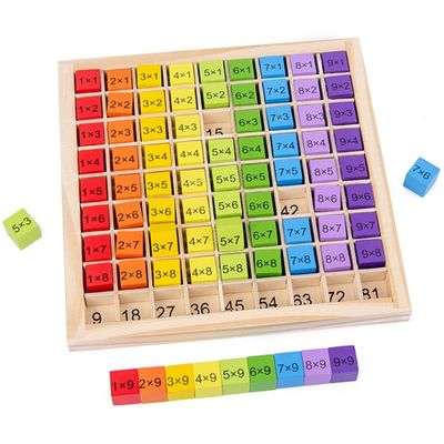 Montessori 0,59in 99 numer drewniany stół do zabawek matematycznych liczydło zabawka do liczenia