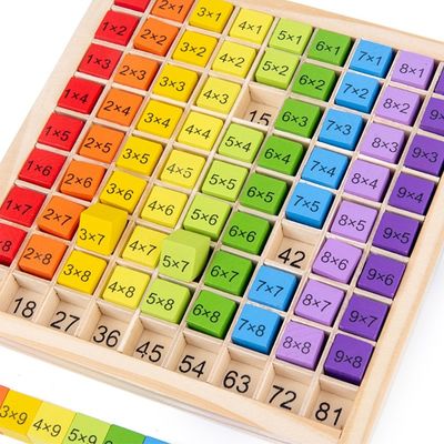 Montessori 0,59in 99 numer drewniany stół do zabawek matematycznych liczydło zabawka do liczenia