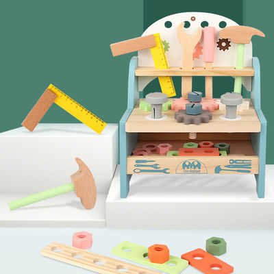 Parent Child InteractiveWooden Workbench Narzędzia do rozwoju inteligencji