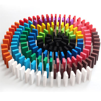 100 200 300 500 szt. Drewniane klocki domino