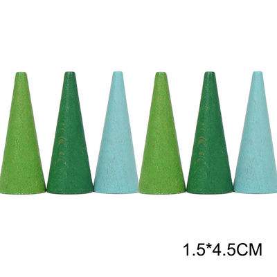 6 sztuk Rainbow Stacker Montessori Edukacyjne drewniane zabawki