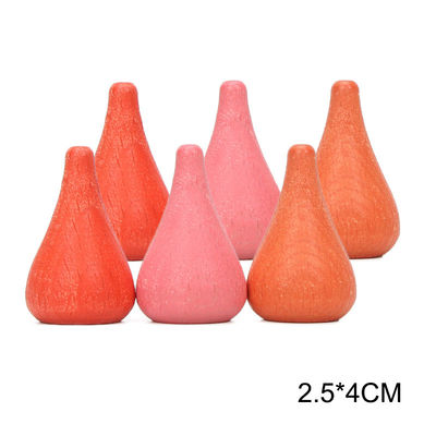 6 sztuk Rainbow Stacker Montessori Edukacyjne drewniane zabawki