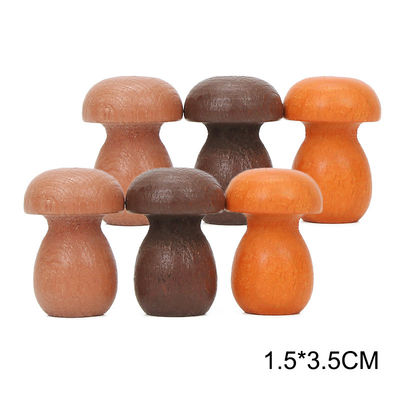 6 sztuk Rainbow Stacker Montessori Edukacyjne drewniane zabawki