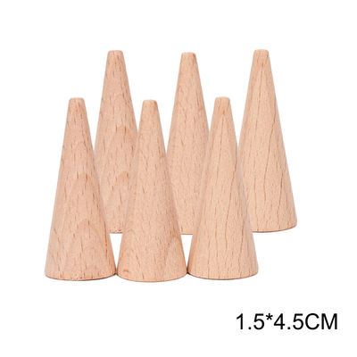 6 sztuk Rainbow Stacker Montessori Edukacyjne drewniane zabawki