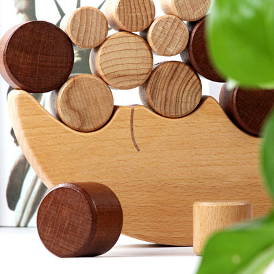 Drewniane klocki dla dzieci Montessori Moon Balance