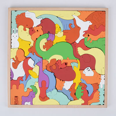 Stereoskopowe drewniane puzzle ISO dla dzieci wczesna edukacja