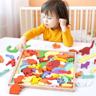 Stereoskopowe drewniane puzzle ISO dla dzieci wczesna edukacja
