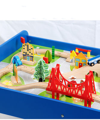 Mini drewniana 88 sztuk City Road Builder Drewniana gra planszowa