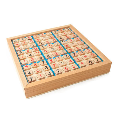 Nietoksyczne drewniane gry Sudoku dla rozwoju intelektualnego