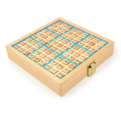 Nietoksyczne drewniane gry Sudoku dla rozwoju intelektualnego