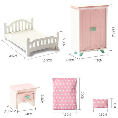 Mini Montessori Drewniane zabawki do sypialni dla dziewczynek bez zadziorów