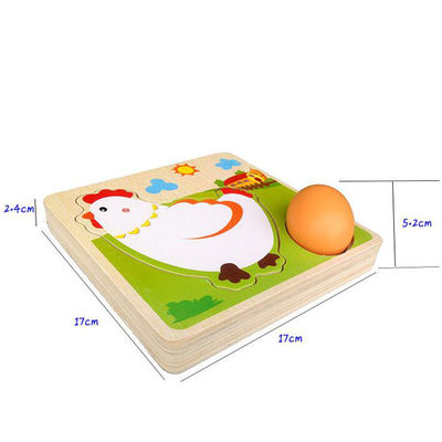 Proces wzrostu kurczaka 3D Drewniane wielowarstwowe puzzle
