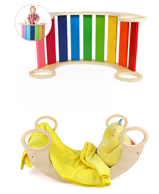 OEM Baby Montessori Rainbow Drewniana rama wspinaczkowa