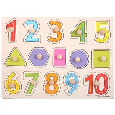Ręcznie chwyć 3D drewniane puzzle Montessori do edukacji niemowląt