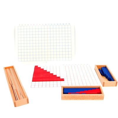 Drewniana tablica do dodawania i odejmowania Montessori do wczesnego nauczania matematyki