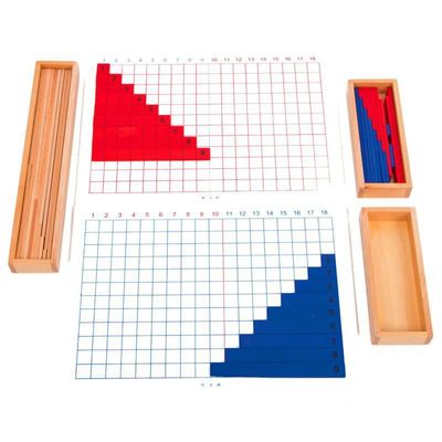 Drewniana tablica do dodawania i odejmowania Montessori do wczesnego nauczania matematyki