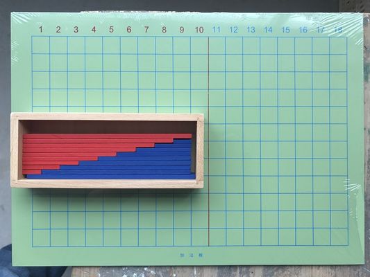 Drewniana tablica do dodawania i odejmowania Montessori do wczesnego nauczania matematyki