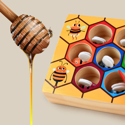 Montessori Drewniana ręka koordynacyjna gra dla dzieci wczesna edukacja