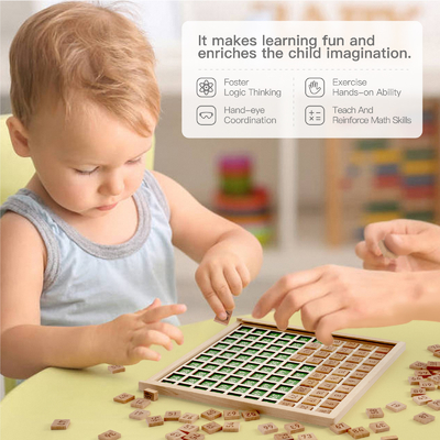Montessori Edukacyjna drewniana zabawka matematyczna do liczenia liczby w wieku przedszkolnym
