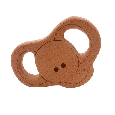 Drewniane gryzaki dla dzieci Food Grade Animal Tortoise Koala Whale Turtle Shape
