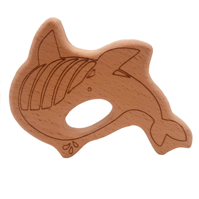 Drewniane gryzaki dla dzieci Food Grade Animal Tortoise Koala Whale Turtle Shape