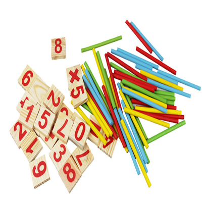 Rysunek Bloki Liczenie Patyczków Edukacja Drewniane Zabawki Building Intelligence Blok Montessori Matematyczne Drewniane Pudełko