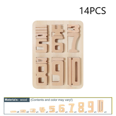 Cyfrowe klocki drewniane matematyczne zabawki cyfrowe balans dla dzieci Jenga zabawka Montessori edukacyjne zabawki z naturalnego drewna fo
