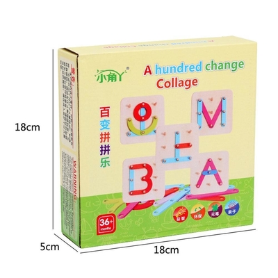 Tablica do paznokci Puzzle Montessori geometryczna drewniana wczesna zabawka zabawka układanka gra planszowa edukacja dziecięca edukacja edukacyjna z drewna