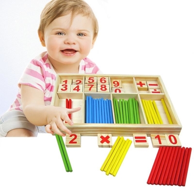 Bloki figurowe Liczenie drewnianych zabawek Montessori Edukacyjny prezent dla dzieci
