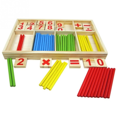 Bloki figurowe Liczenie drewnianych zabawek Montessori Edukacyjny prezent dla dzieci