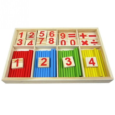 Bloki figurowe Liczenie drewnianych zabawek Montessori Edukacyjny prezent dla dzieci