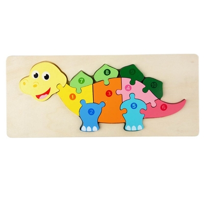 Montessori 3D Puzzle drewniane Puzzle Zabawki Zagęścić Puzzle drewniane Early Learning