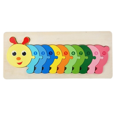Montessori 3D Puzzle drewniane Puzzle Zabawki Zagęścić Puzzle drewniane Early Learning
