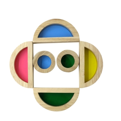 Akrylowe edukacyjne 24szt Rainbow Klocki dla dzieci Prezent