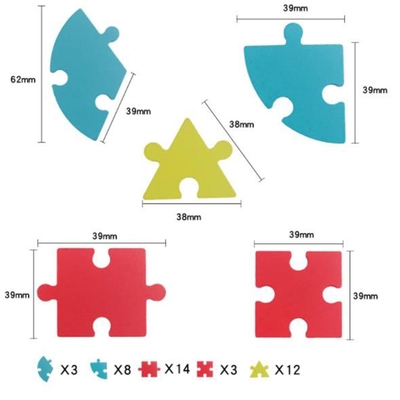 Dzieci Drewniane kreatywne układanki Building Block 1 zestaw DIY 3D Educational